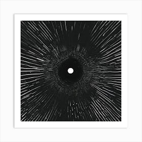 Black Hole Art Print