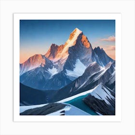 high mountain Art Print