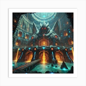 Kaiju Sanctum Art Print