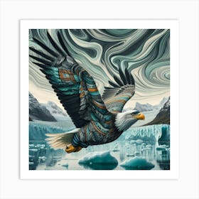 Eagle In Flight Art Print