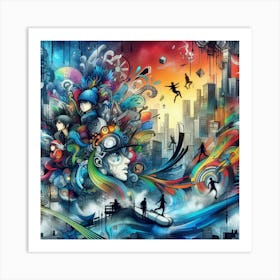 'The City' 1 Art Print