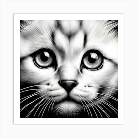 Cat'S Face 1 Art Print