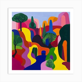 Abstract Park Collection Parque Mexico Mexico City 1 Art Print