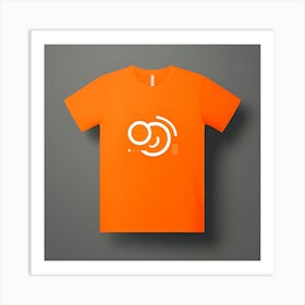 Orange T - Shirt 1 Art Print