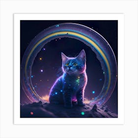 Cat Galaxy (51) Art Print