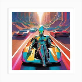 Futuristic Car 33 Art Print