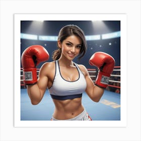 Boxing Girl 12 Art Print