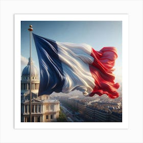 French Flag Art Print