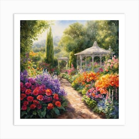 Garden Path 1 Art Print