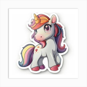 Unicorn Sticker 126 Art Print