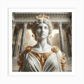 Statue Of Aphrodite 5 Art Print
