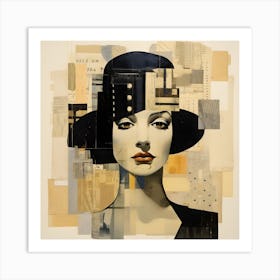 'A Lady In A Hat' Art Print