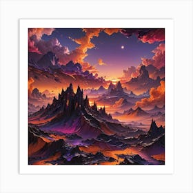 Landscape Painting 1 Art Print