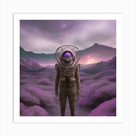 Alien on world Art Print