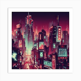 Chinese City Art Print