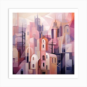 Abstract Cityscape 4 Art Print