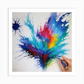 Abstract Watercolor Painting Art Print