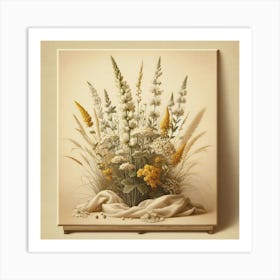 Wildflowers In A Vase Art Print