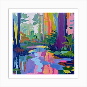 Colourful Abstract Everglades National Park Usa 5 Art Print