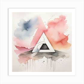 Abstract Triangle Art Print