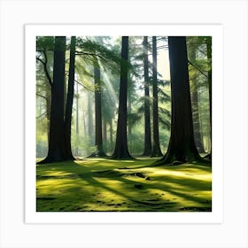 Mossy Forest 5 Art Print