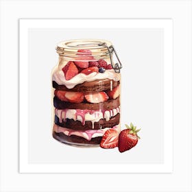 Jar Of Cake Art Print