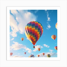 Hot Air Balloons In The Sky 7 Art Print