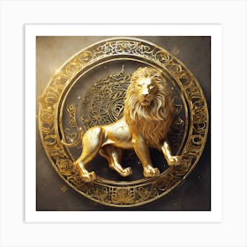 221698 A Large Lion In Three Dimensional Arabic Calligrap Xl 1024 V1 0 Art Print