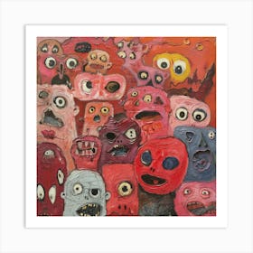 Monsters 3 Art Print