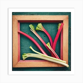 Rhubarb As A Frame (24) Art Print