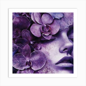 Purple Orchids Art Print