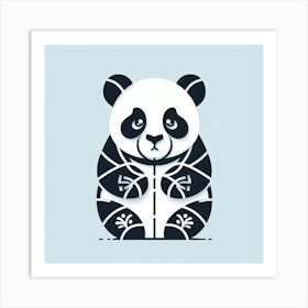 Minimalist, Panda 3 Art Print