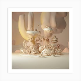 Mushroom Island Art Print