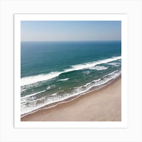 Aerial View Of The Beach 7 Art Print