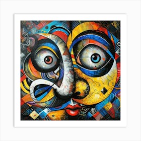 Face Of A Man 15 Art Print