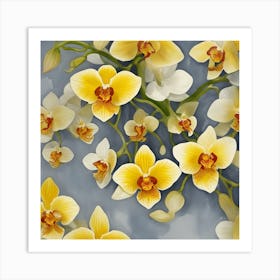 Yellow Orchids Art Print