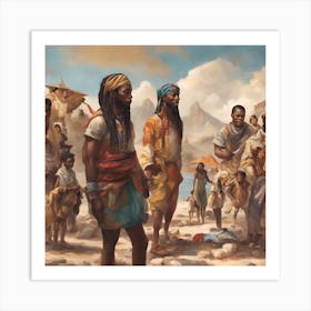 African Tribesmen Art Print