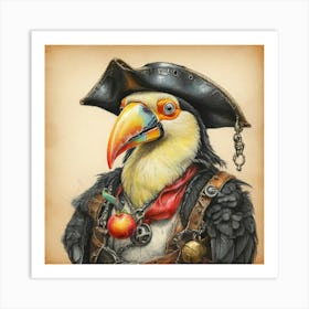 Pirate Bird 10 Art Print