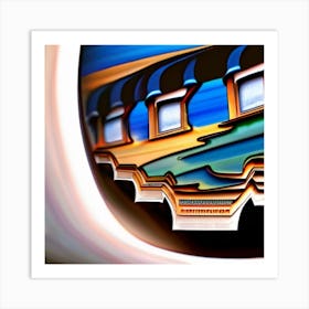 Abstract Of A Train Art Print