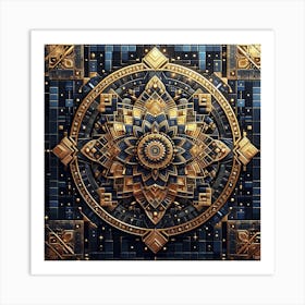 Mosaic pattern Art Print