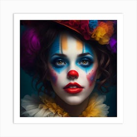 Graceful Clowning Art Print