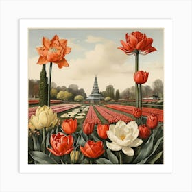 Tulips art print Art Print