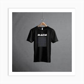 Black T - Shirt 14 Art Print