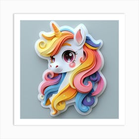 Unicorn 518 Art Print