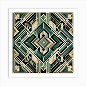 Deco inspired art 1 Art Print