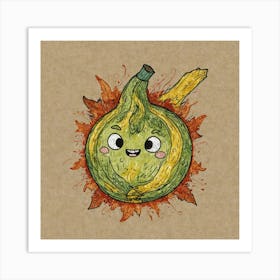 Squash Print Art Print