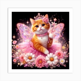 My cat has become a fairy Art Print