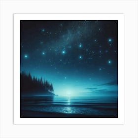 Starry Night Sky 1 Art Print