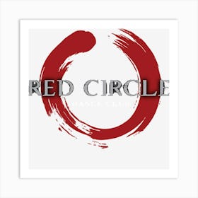 Red Circle Dance Club Art Print