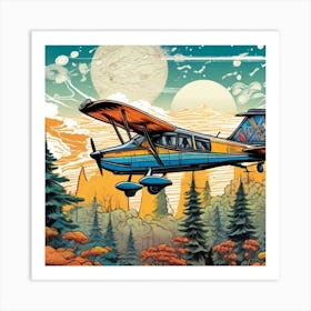 Plane In The Sky Art Print